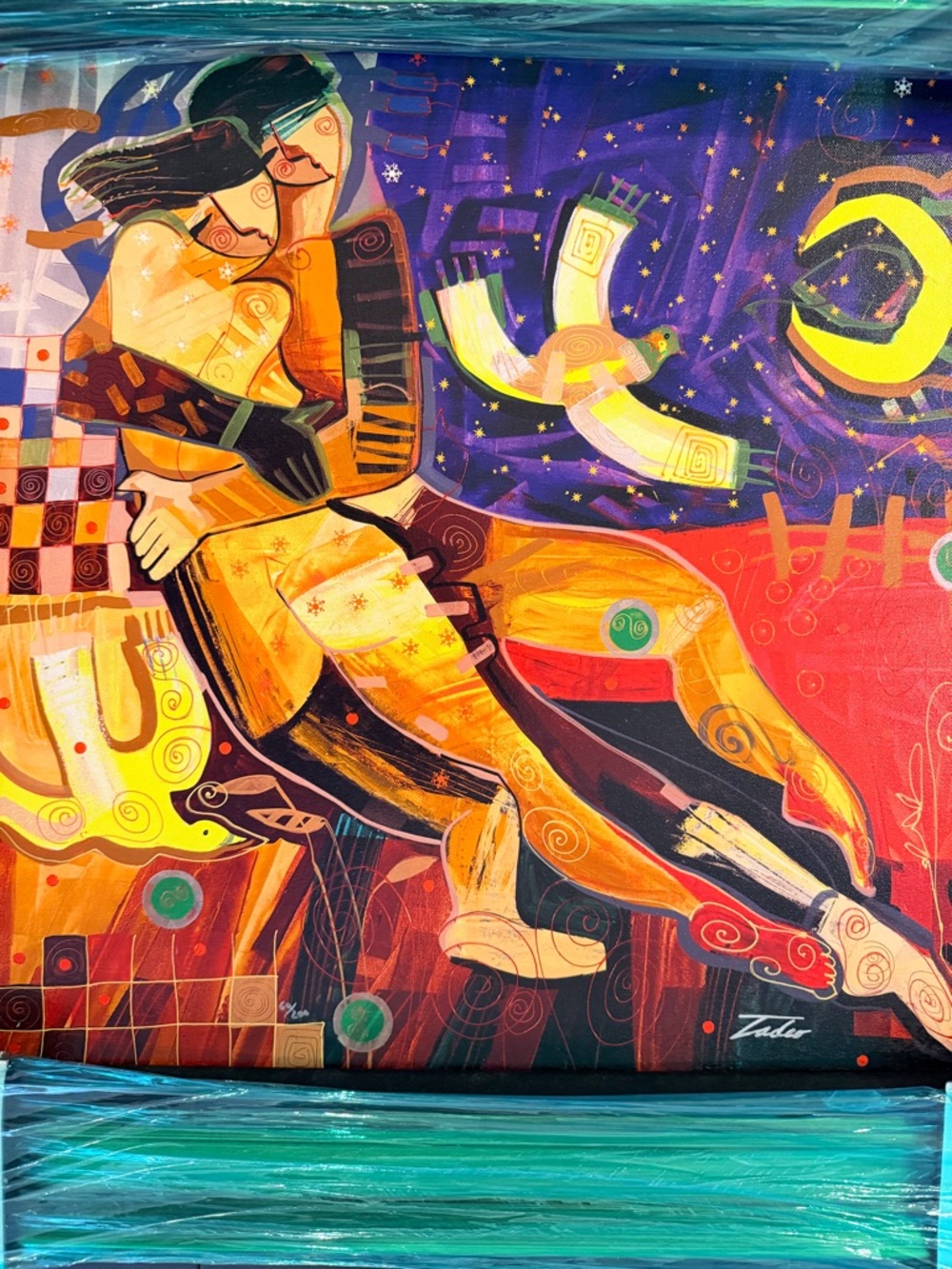 April, Framed Limited Edition Giclee on Canvas By Tadeo Zavaleta